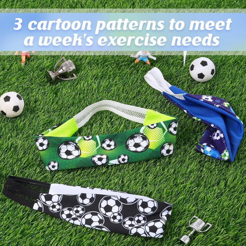 WAWSAM Kids Sports Headbands for Boys - Soccer Sweatbands for Kids, Athletic Headbands for Running, Basketball, Football, and Outdoor Play, Ages 4-9 - Image 5